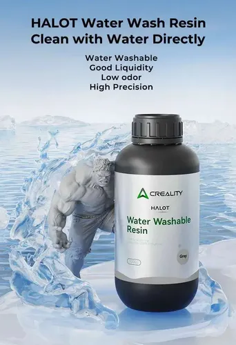 Resina Creality 1000g Lavable Al Agua Gris Para Impresora 3d