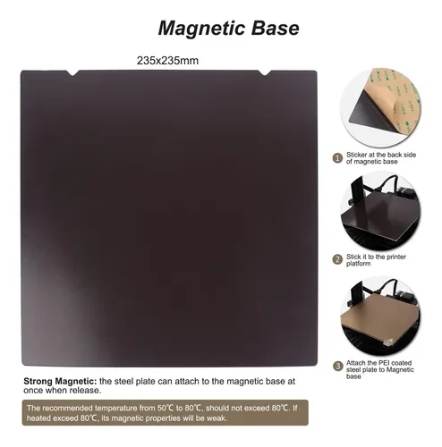 Cobertor Magnético Flexible Para Impresoras 3d Ender 3 Y Más