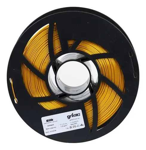 Filamento Grilon3 Silk 1kg Pla Seda 1.75mm *capas3d* Color Dorado