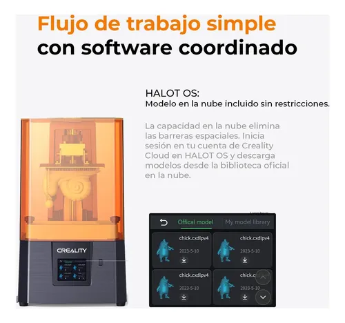 Combo Impresora 3d Creality Halot R6+curadora Lavadora Uw-03
