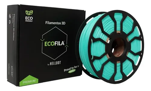 Filamento PLA 3D Hellbot Kiwi Pastel 1.75mm 1kg Impresora