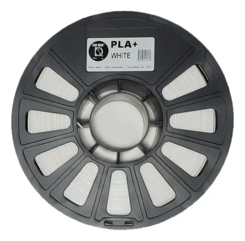 Filamento 3D PLA Iiid Max de 1.75 mm y 1 kg, Color Blanco