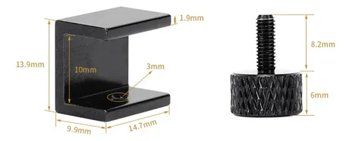 Piezas De Impresora 3d, 4 Piezas, Abrazadera De Vidrio, Cama