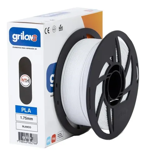 Filamento PLA Grilon3 blanco 1.75 mm 1 kg