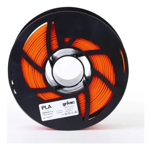 Filamento 3d Pla Grilon3 1kg 1,75mm Color Naranja Flúo