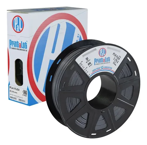 Filamento 3d Pla Flex 1.75mm X 1kg :: Printalot Color Gris