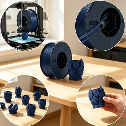 Filamento Pla Mate Azul 1 75mm 1kg Para Bambu Lab 3d