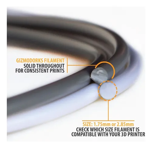 Filamento Nailon Gizmo Dorks 1,75 Mm Para Impresoras 3d
