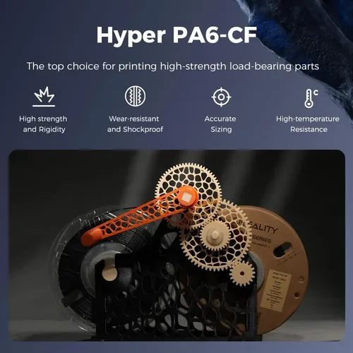 Creality Pa6-cf –filamento De Nailon De Fibra De Carbono