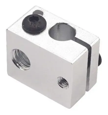 Bloque Aluminio Hotend V6 Estandar Impresora 3d