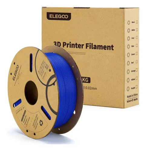 Elegoo 1kg Pla Filamento para Impresora 3d 1.75mm Color Azul Oscuro