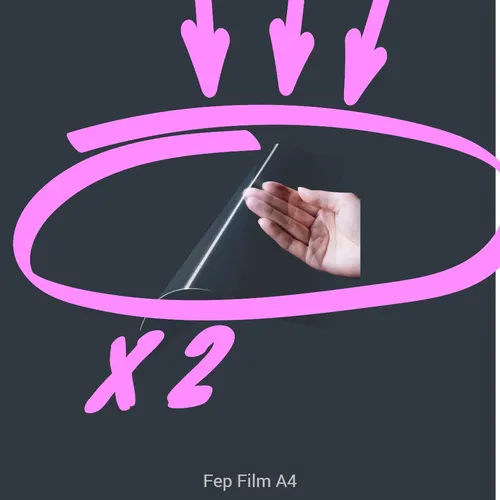 Film Fep A4 P/ Impresora Phrozen 3d. 2 Unidades