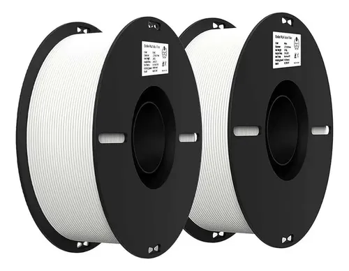 Kit de filamentos Creality Pla de 2 kg para impresión 3D blanco/blanco