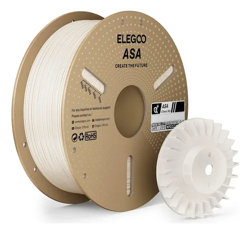 Filamento Para Impresora 3d Elegoo Asa De 1,75 Mm Warm White 1kg