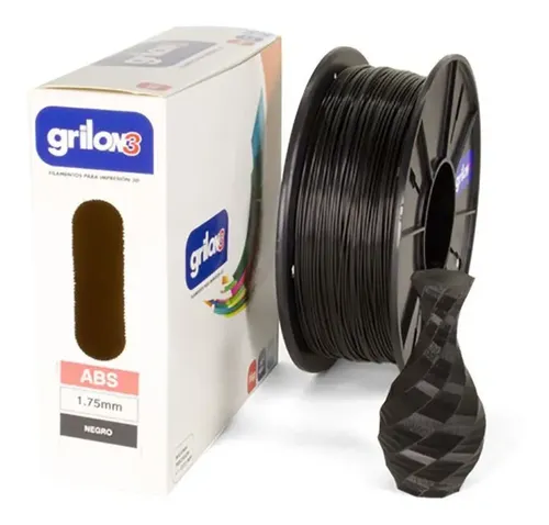 Filamento 3D Grilon3 ABS de 1.75mm y 1kg negro