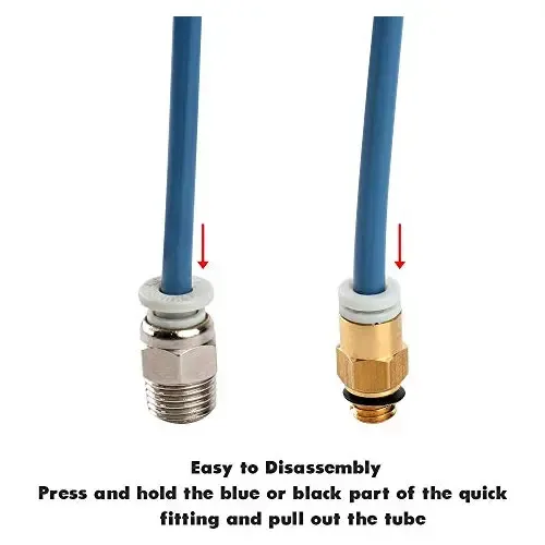 Kit Tubo De Ptfe De 1m Con Pc4-m6 2x Pc4-m10 Creality Ender