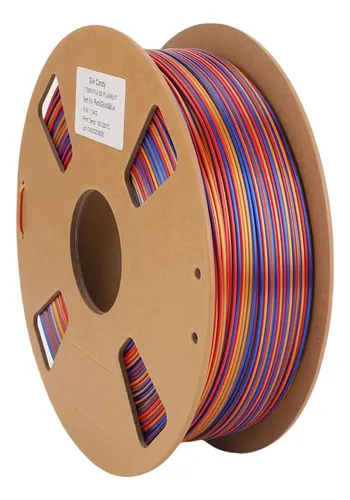 Filamento De Pla, 1 Kg, Tricolores, 1,75 Mm, Seda, 3 En 1, C
