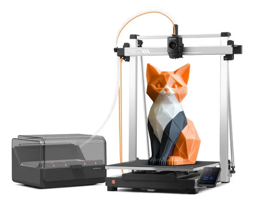 Impresora 3d Anycubic Kobra 3 Max De Alta Velocidad 600 Mm/s Naranja