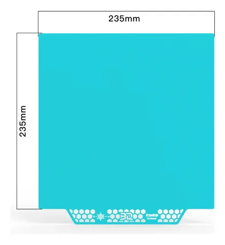 Placa De Impresión Biqu Panda Cryogrip Pro Glacier 235×235mm