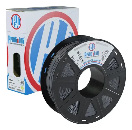 Filamento Para Impresion 3d Pla Print A Lot Gris Oscuro 1kg