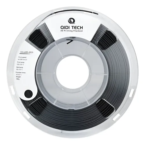 Filamento Abs Fibra De Vidrio Negro 1 75mm 500g 3d