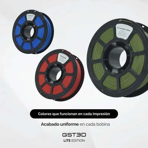 Filamento Pla High Speed Gst3d Lite 1.75mm 1kg Impresión 3d Vino