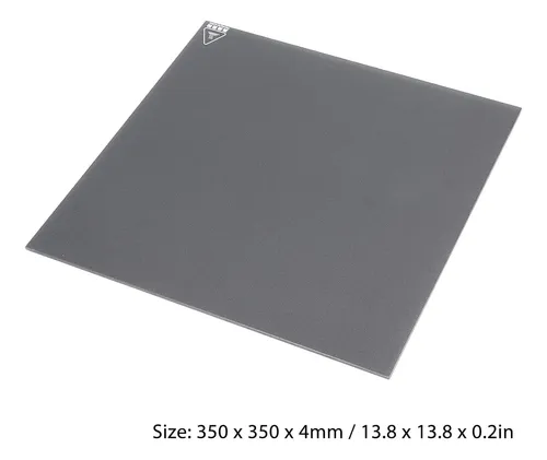 Placa De Vidrio 3d 350x350mm Adhesiva Para Impresora