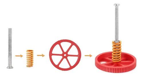 Kit Extrusor Doble Engranaje Metal Para Impresora 3d