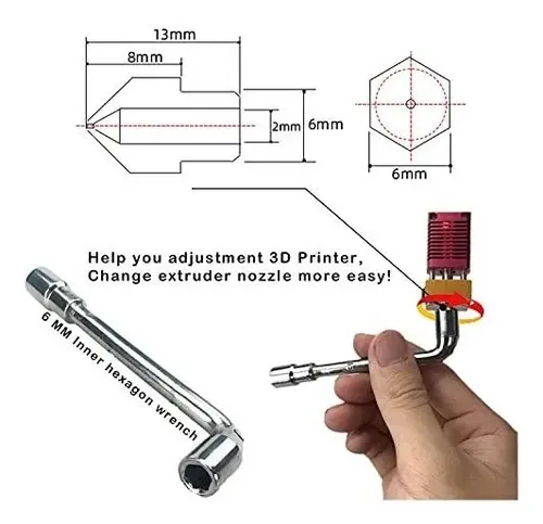 24 Boquillas Mk8 Para Impresora 3d Cr-8/cr-10/ender 3/3s/5/6