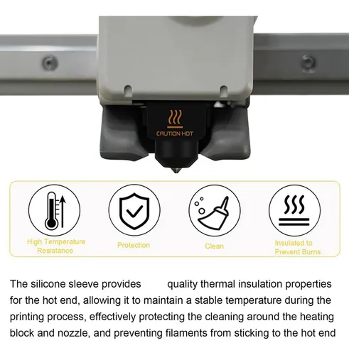 Socks De Silicona Para Hotend, 300°c, Resistencias Altas