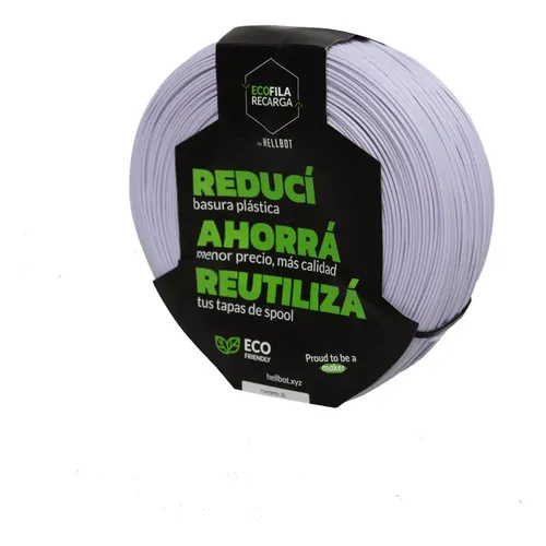 Filamento Hellbot Ecofila Recarga Pla 1,75mm 1kg V2 Color Lavanda Pastel