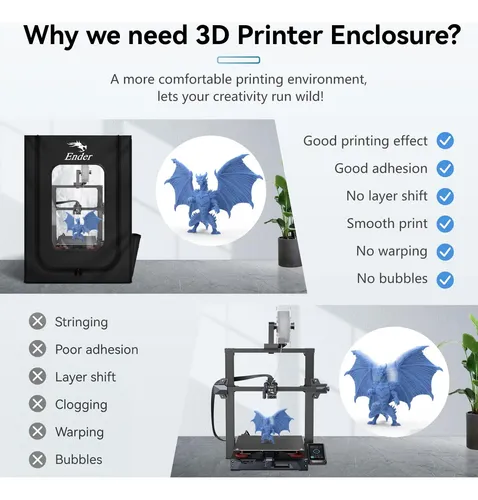 Carcasa De Impresora 3d Creality Official Para Ender 3 V3/en