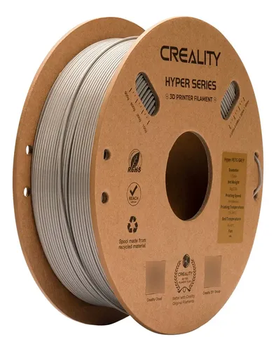 Filamento 3d Hyper Petg Creality 1 Kg 1.75mm 300mm/s Gris