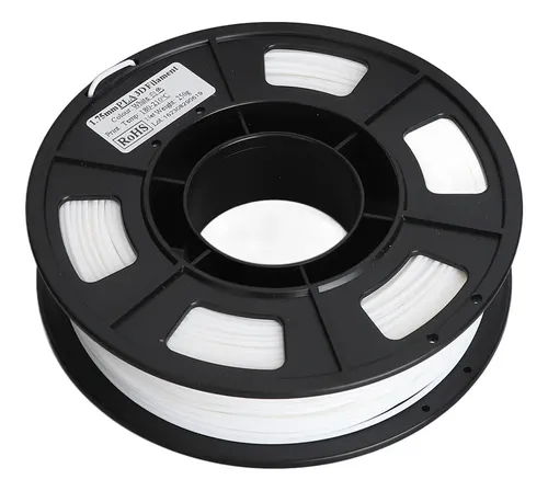 Filamento De Impresora 3d Pla De 1,75 Mm, Blanco, 8,8 Oz, Pe