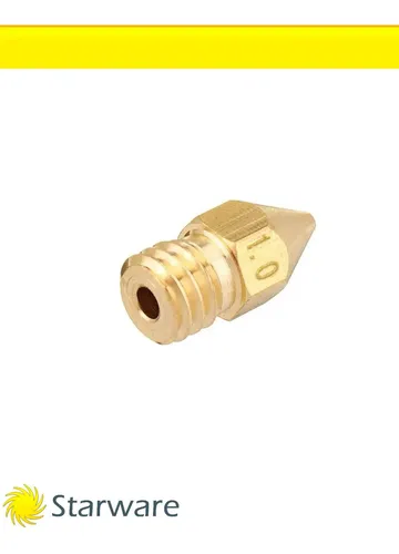 Nozzle Hotend 1.0 mm Latón MK8 M6 1.75 mm Impresora 3D Anet Creality Prusa