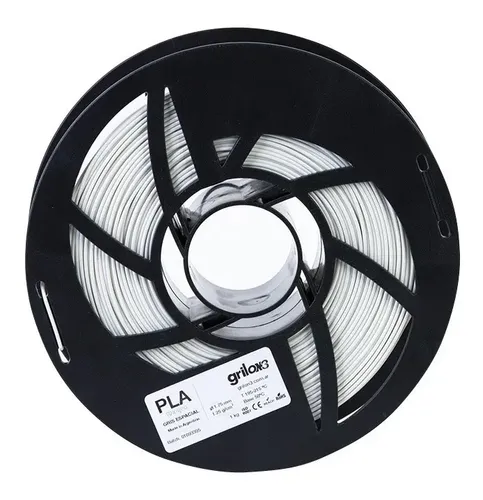 Filamento 3D Grilon3 PLA de 1.75mm y 1kg gris espacial