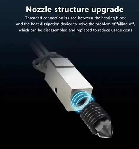Nozzle Acero Endurecido Bambu Lab  X1 P1p P1s 0,4-0,2