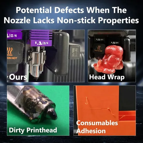 Kit Hotend De 4 Piezas Con Revestimiento Mpvd De Acero Endur
