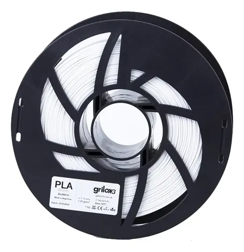 Filamento PLA Grilon3 blanco 1.75 mm 1 kg