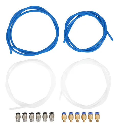Accesorios Impresora 3d 4 Tubos Ptfe 6 Conectores