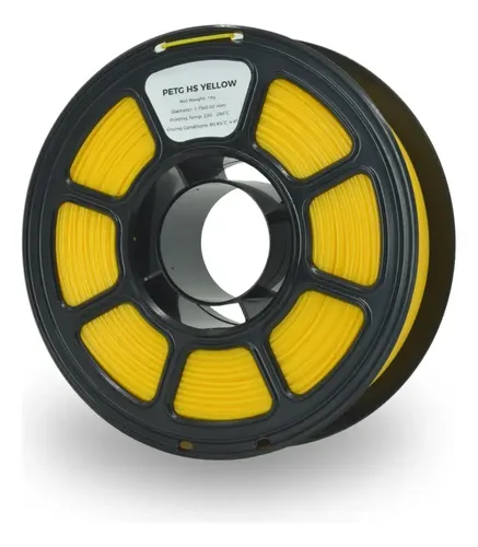 Filamento Petg Gst3d High Speed Lite 1.75mm 1kg Impresión 3d Amarillo