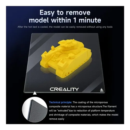Plataforma De Impresora 3d Con Cama De Vidrio Oficial Ender