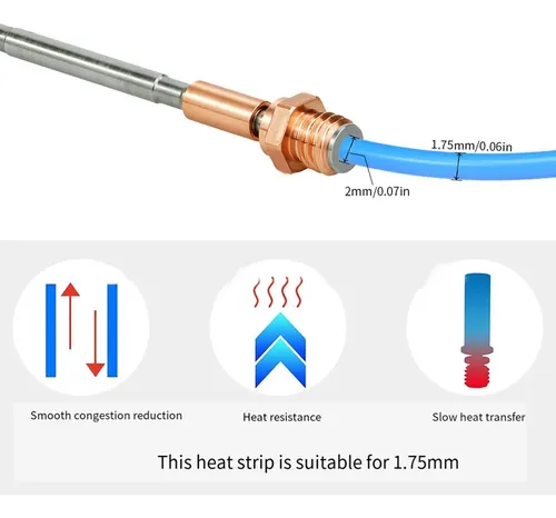Para Extrusora Prusa I3 Mk4 Hotend+boquilla De Latón E3dv6 D