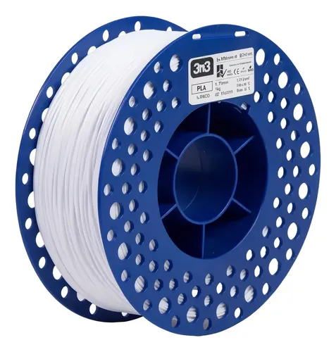 Filamento 3n3 Pla 1.75mm 1kg Impresora 3d – Color Blanco