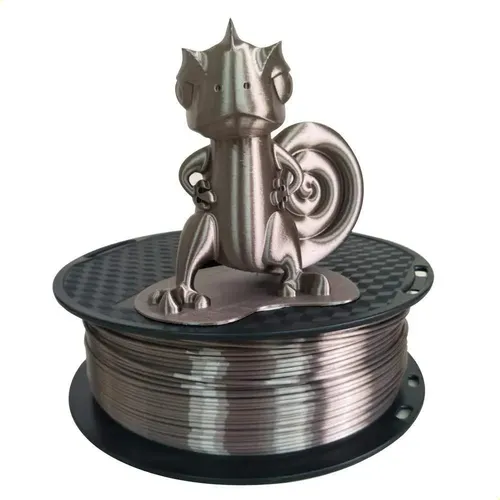 Filamento Pla De Seda En Oro Rosa Oscuro De 1,75 Mm