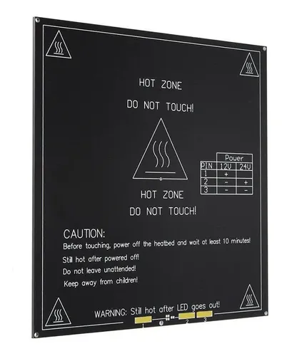 . Impresora 3d Cama Calefactada De Aluminio Placa