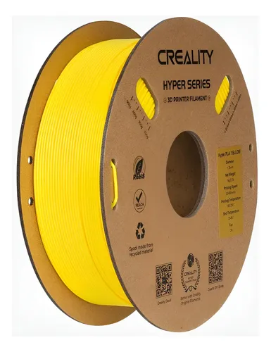 Filamento Hyper Pla Amarillo Creality 1kg 1.75mm