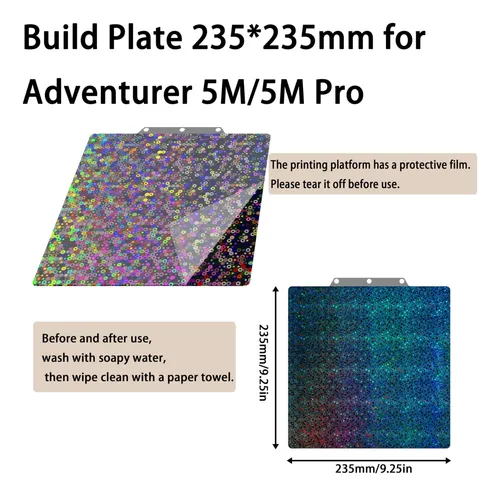 Placa De Impresión Para Impresora 3d Flashforge Adventurer 5