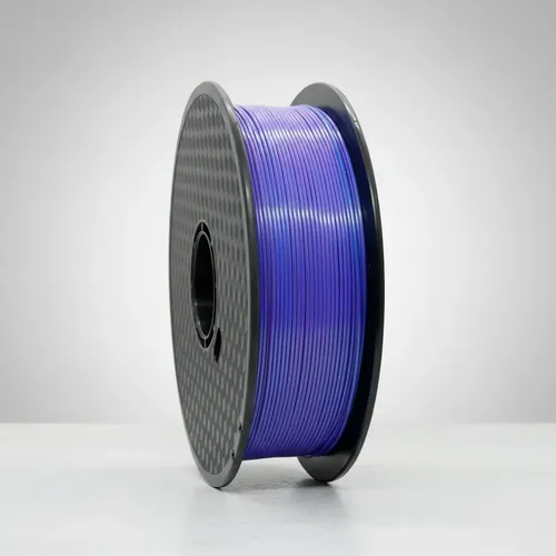 Filamento Hellbot Ecofila Pla Silk 1,75mm 1kg Color Duo Celeste/violeta