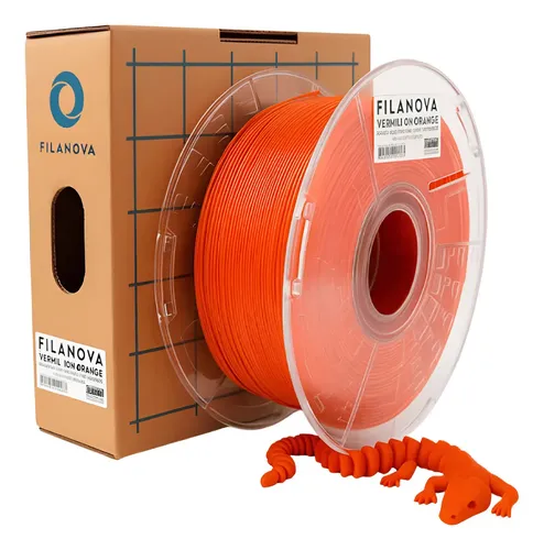 Filamento PLA High Speed 1.75mm 1kg Naranja Tigre Filanova Impresión 3D
